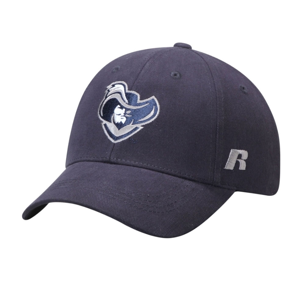 XAVIER MUSKETEERS RUSSELL ATHLETIC HAT CAP ADJUSTABLE STRUCTURED NAVY MEN'S NWT.
